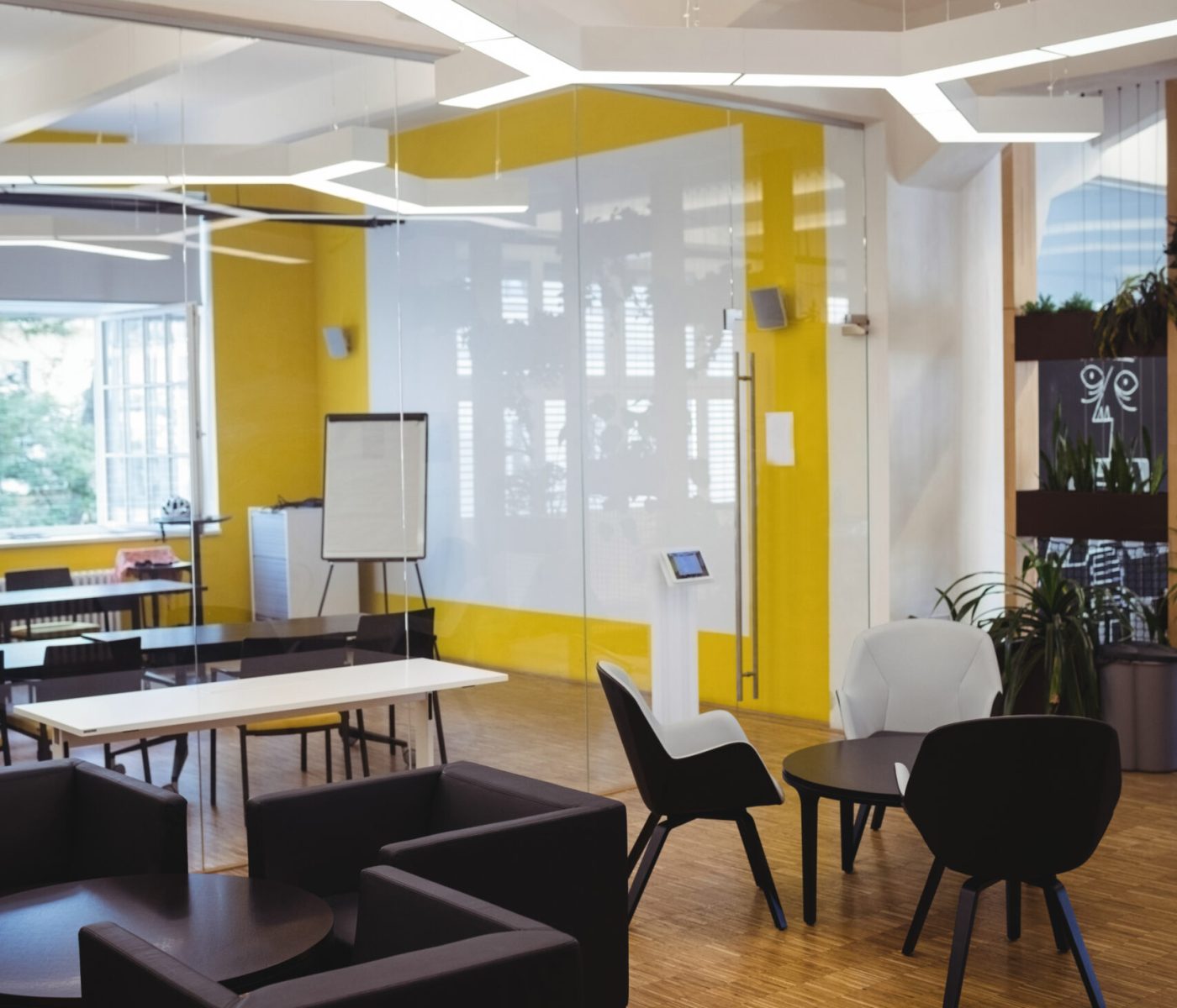 View of modern office Office Interior Design Ideas for Small Space